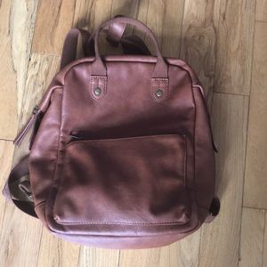 Universal Thread brown faux leather backpack